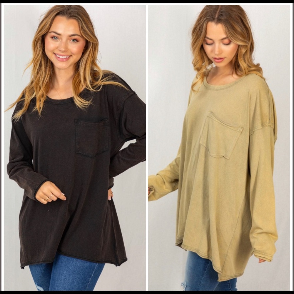 Living It Up Top - Olive Color